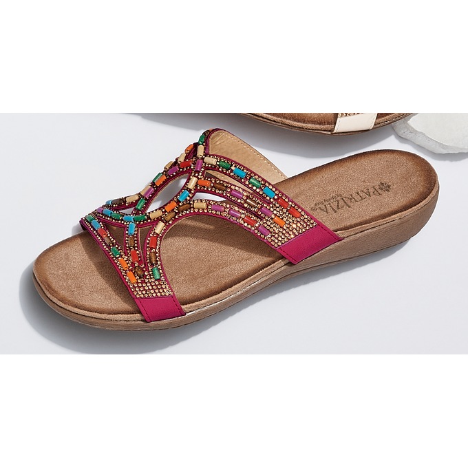 Spring Step Twirling Beaded Slide, , large