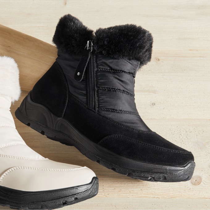 Easy Street Frosty Double Zip Bootie, , large