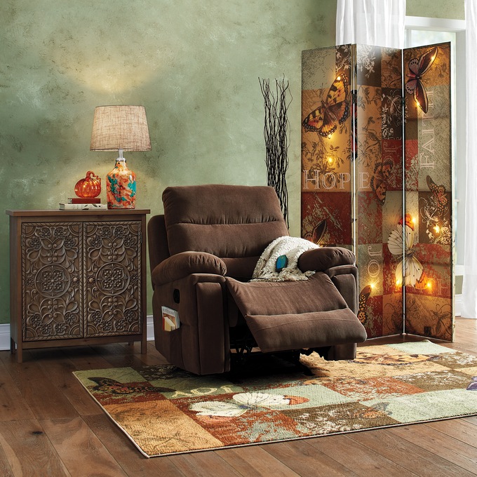 Lit Butterfly Reversible Room Screen, , large
