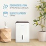 Keystone 22-Pint Dehumidifier, White, large