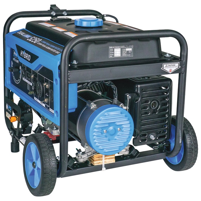 Pulsar 5250W/4250W Dual-Fuel Generator, Blue, large