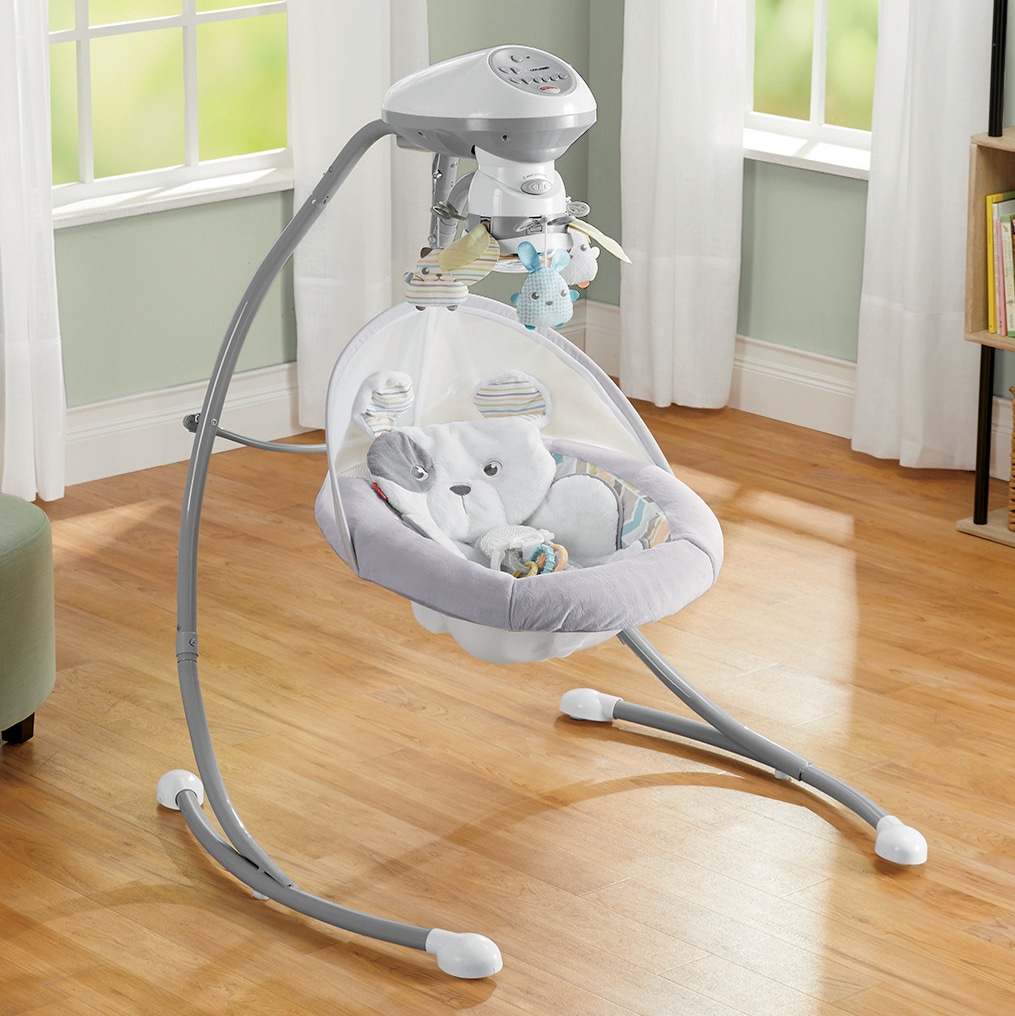 fisher price my little snugapuppy cradle and swing