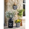 Set of 2 Gingham Check Planters, , large