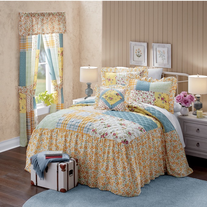 Clarabelle Bedspread, Sham, Accent Pillow and Window Treatments, , large