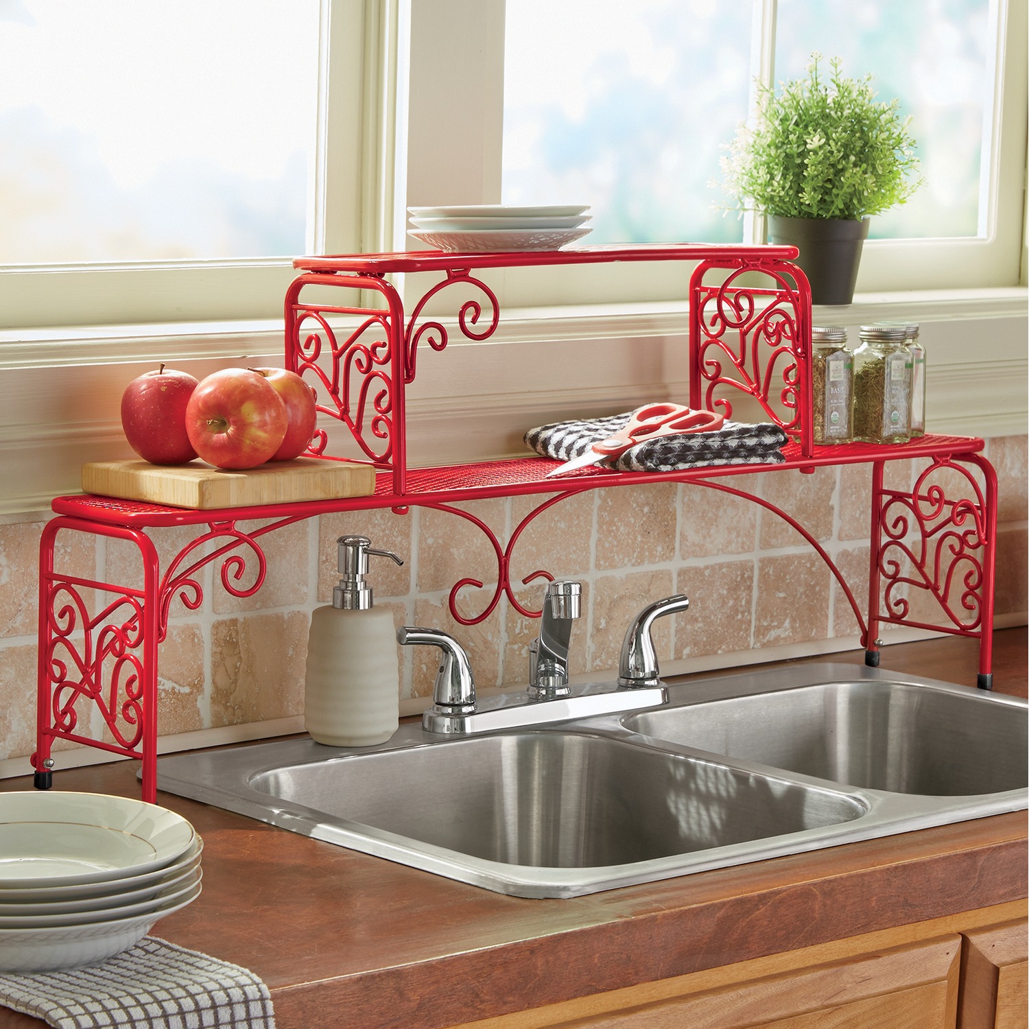 2 Tier Scroll Sink Shelf Montgomery Ward