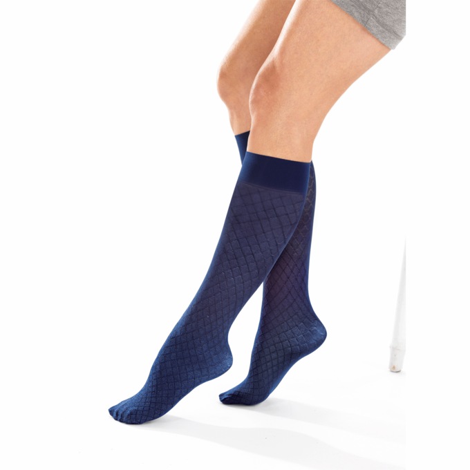 Moderate Compression Textured Knee-High, , large