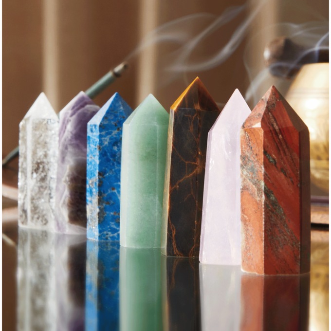 7-Piece Gemstone Point Gift Set, , large