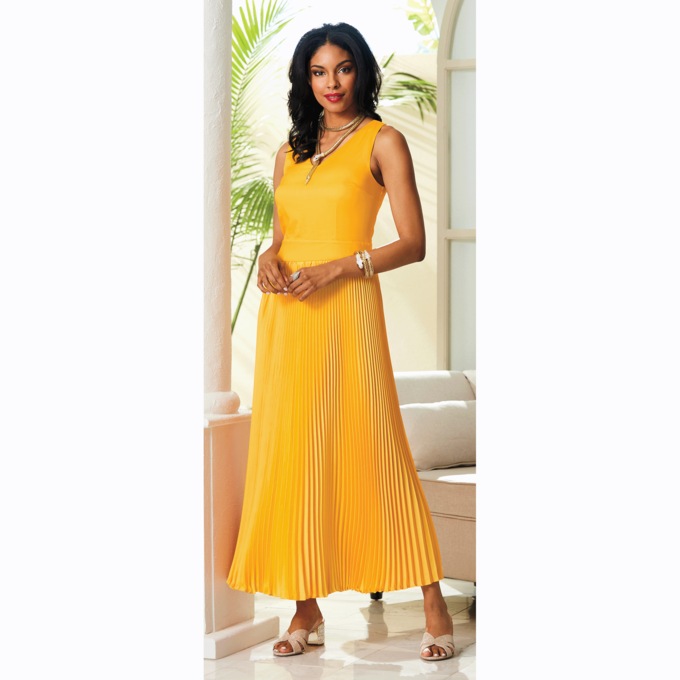 Alegria Pleated Maxi Dress, , large