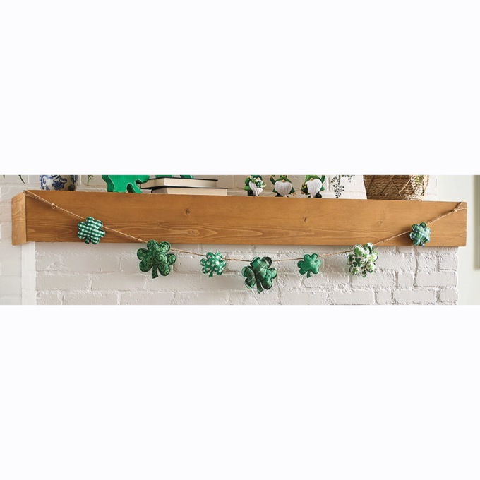 Patterned Shamrock Garland, , large