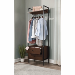 Allestire Garment Rack with Drawers, , large