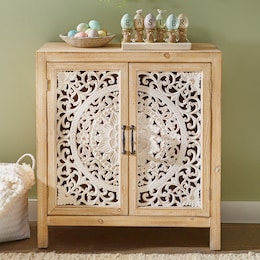 Carved Lena Cabinet, , large