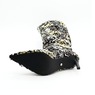 Azalea Wang Jimena Sequin Boot for Women with Checkered Pattern and 3&rdquo; Heel, , large