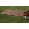Set of 8 Outdoor Patio Tiles-Wood Pattern and Stone or Brown Directional, , large