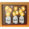 Lit Sunflower Butterflies Canvas, , large