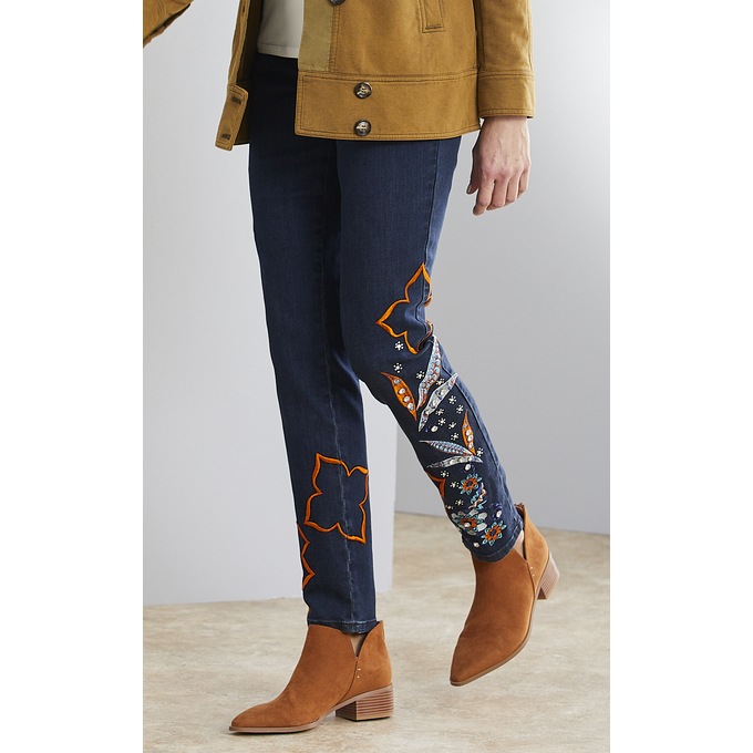 Majorelle Embellished Jean, , large