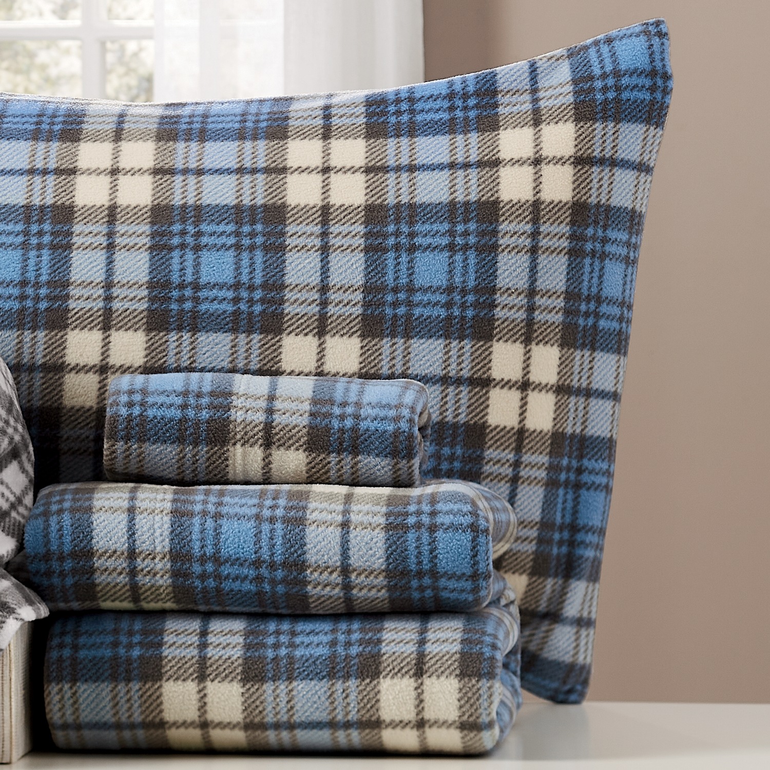 Plaid Microfleece Sheet Set Montgomery Ward