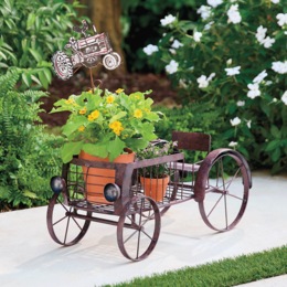 Red Tractor Plant Pick, , large