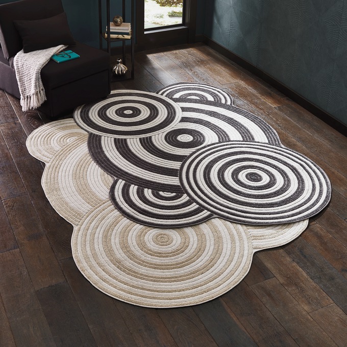 Contour Rings Rug, , large