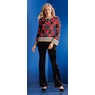 Crushed Velvet Bootcut Jean, , large