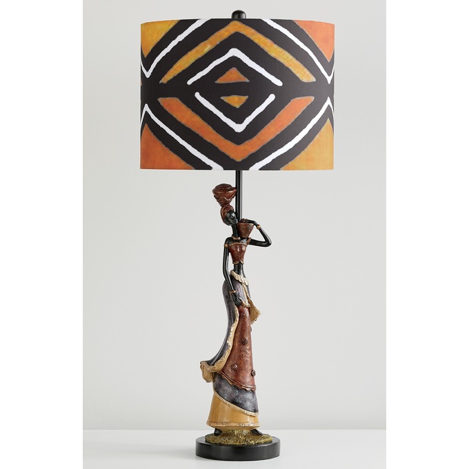 African Woman Table Lamp, , large