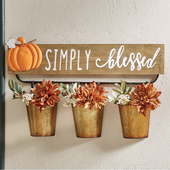 Simply Blessed Wall Planter, , large