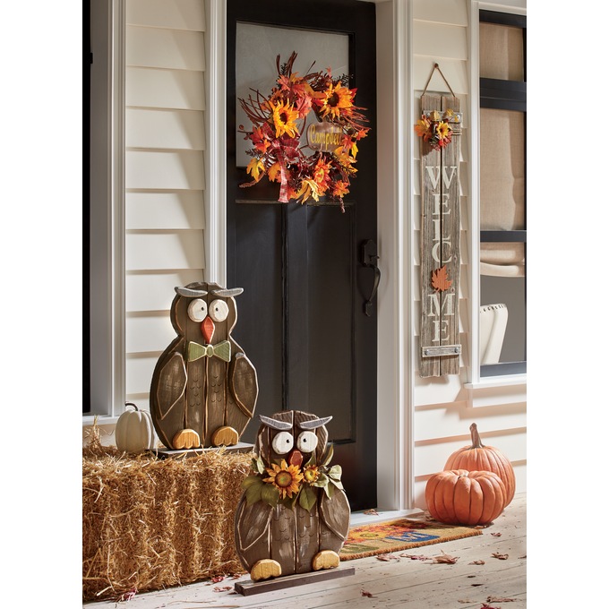 Chunky Wood Cutouts Owl, , large