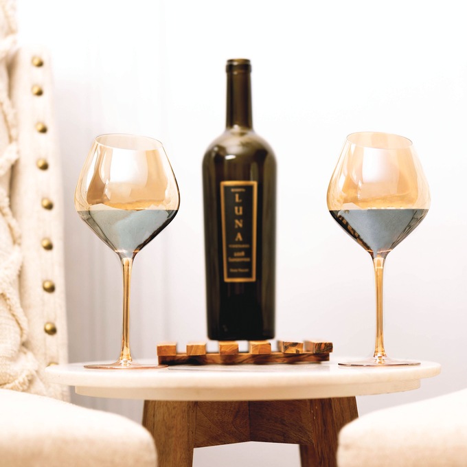 Jeanne Fitz Slant Set of 2 Wine Glasses, , large