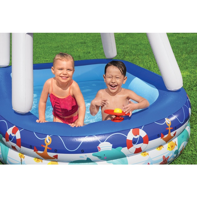 Bestway H2O-GO Sea Captain Pool with Sun Shade, , large