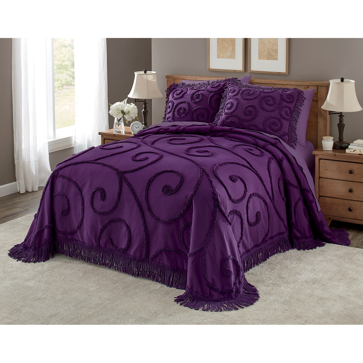 Scroll Chenille Bedspread Montgomery Ward