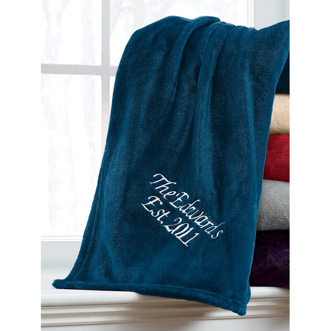 Personalized Oversized Plush Throw, , large