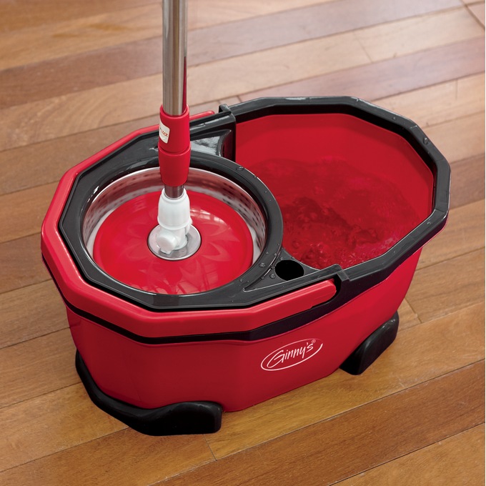Ginny&#39;s Rotating Spin Mop, Red, large