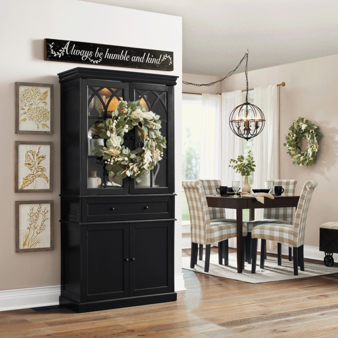 Eucalyptus and Pampas Wreath, , large