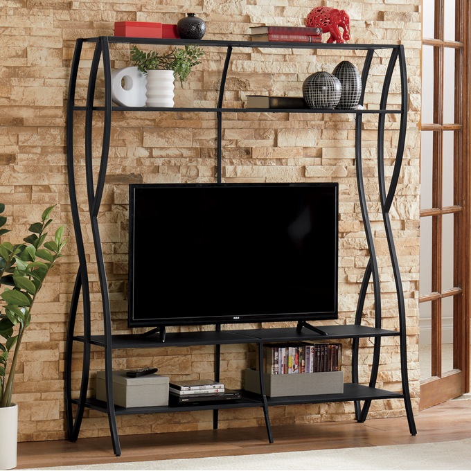 Circular hot sale entertainment center