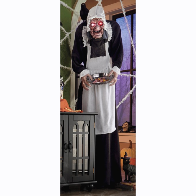Agnes the Maid Animated Halloween Prop, , large