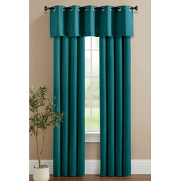 Color Connection Solid Grommet Panel, Deep Teal, large