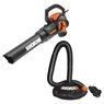 Worx Trivac 12-Amp Electric 3-in-1 Blower/Mulcher/Yard Vacuum with Leaf Collection System, Black, large