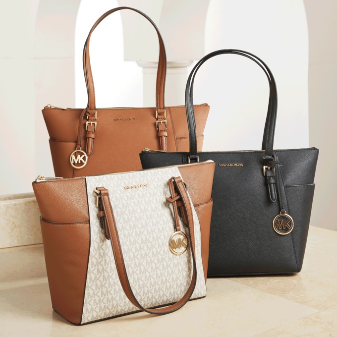Michael Kors Leather Large Top Zip Tote Montgomery Ward