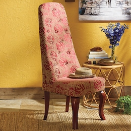 High-Back Tufted Chair, , large