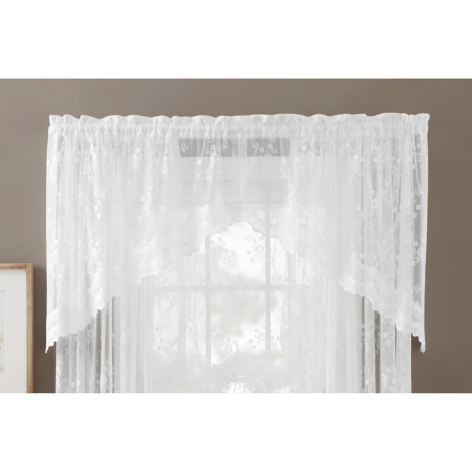 Mona Lisa Lace Swag Valance Pair, , large