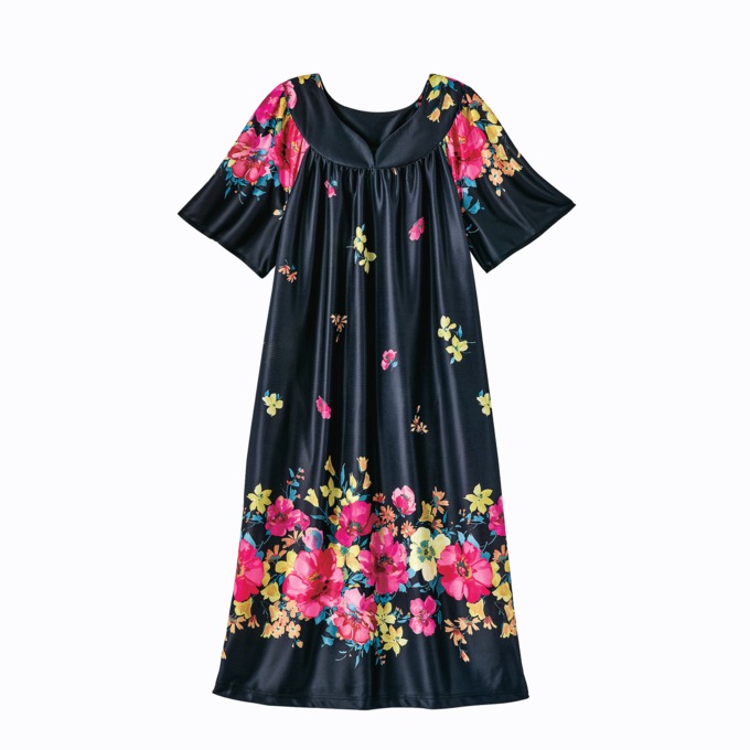 Sweetheart Neck Lounger, Evening Floral, large
