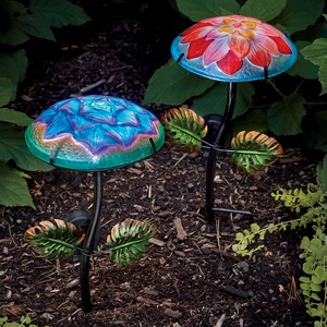 Solar Glass Mushroom, , large