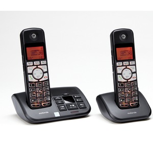 2-Handset Cordless Phone with Answering Machine by Motorola, , large