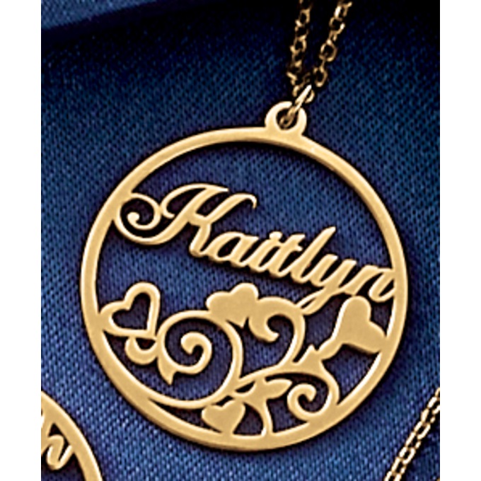 Circle Name/Theme Necklace, , large