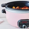 Green Life Slow Cooker Healthy Duo 6-Quart Slow Cooker, Pink, large