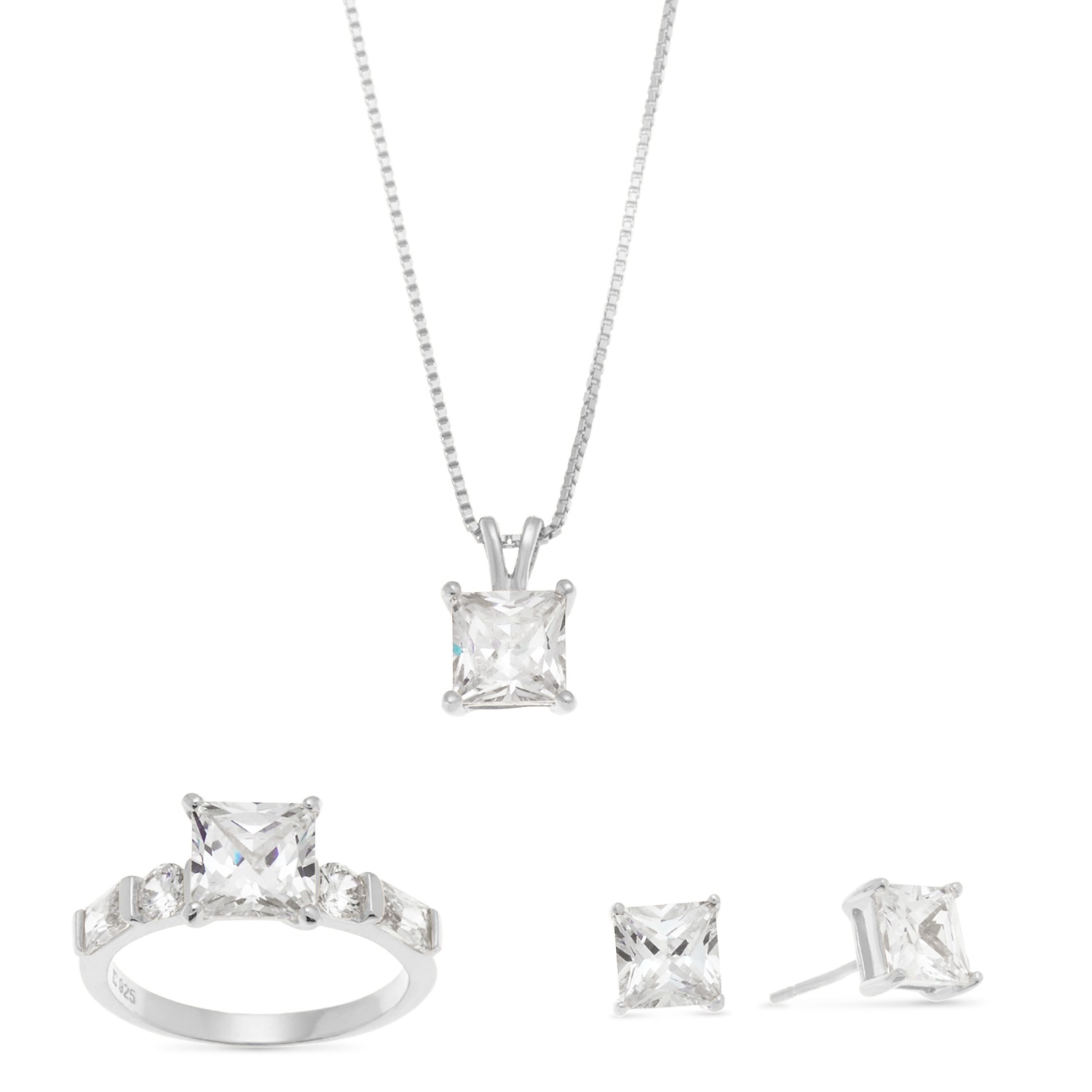 Cubic Zirconia Jewelry Set Montgomery Ward