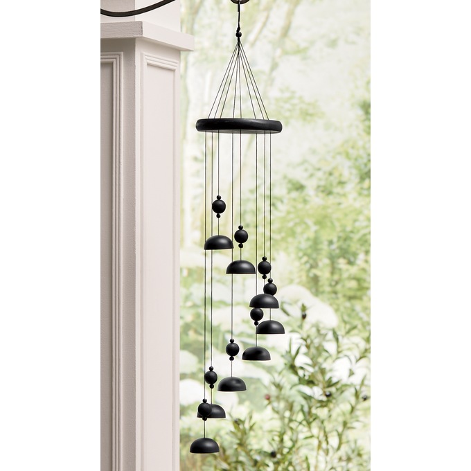 Wooden Wind Chime with Metal Bells, , large