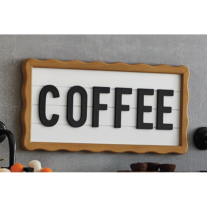 Coffee 3-D Word Sign, Multi, large
