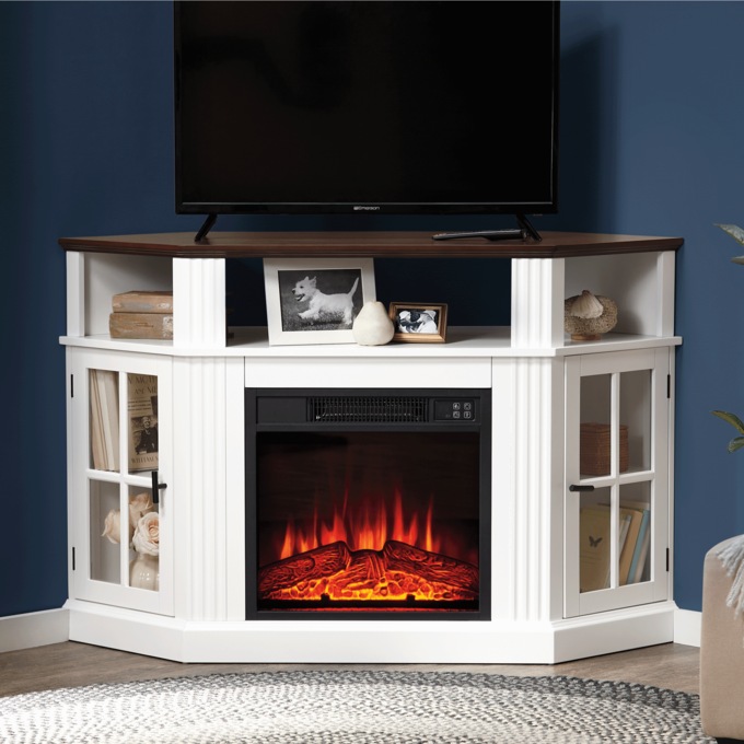 Side-Display Corner Fireplace, , large