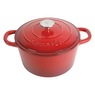 Crock Pot Artisan 5-qt. Enameled Cast Iron Dutch Oven with Lid, Scarlet Red, large