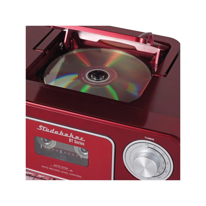 Studebaker Bluetooth Boombox with Cassette, , large